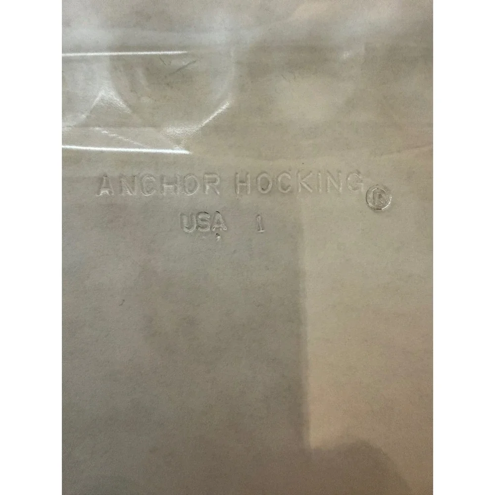 Anchor Hocking 8x8‎ Glass Baking Dish with Navy Blue Lid Square 2 Quart USA Made